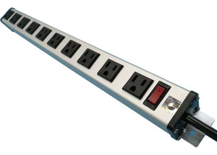 10 Way Outlets Multi Outlet Power Strip with Surge Protector / Circuit Breaker