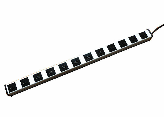 12 Port 2.0 USB Charging Power Strip , Multi Outlet USB Power Bar Charger High Speed