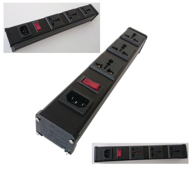 Cabinet PDU Power Distribution Unit With Switch / Universal 3 Outlet Power Bar