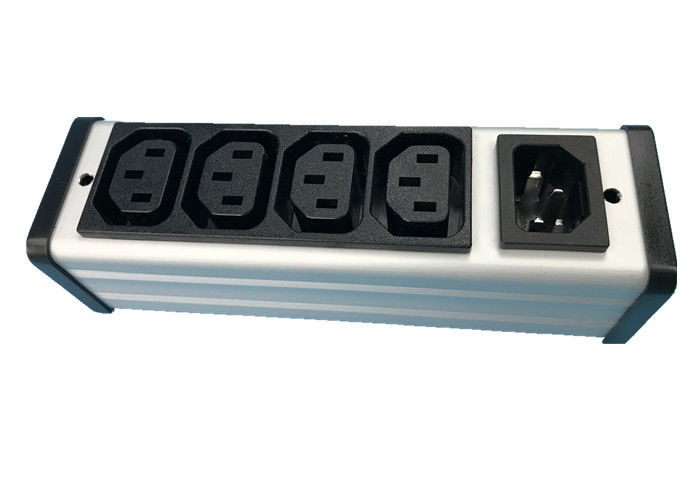 Hardwired Plug In PDU Power Distribution Unit 4 Outlet With IEC Connector Low Profile