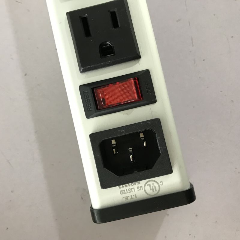 Aluminum Shell 125V 18 US Outlet Power Strip With Extension Cord,Ultralong Industrial power extension board