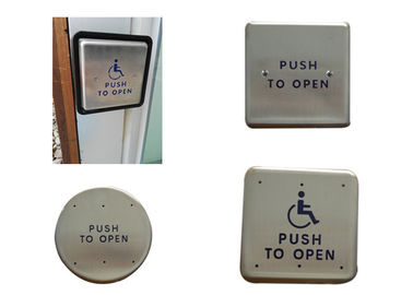 4.75”Squre Stainless Steel Push To Open Switch , Handicap Push To Open Button For Door