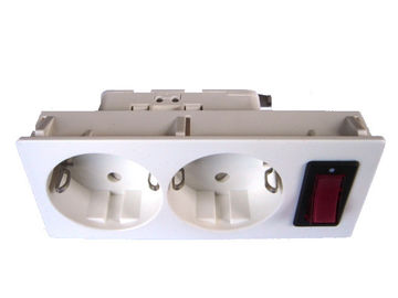 Germany Double Electric Power Sockets Power Outlet With Switch Control