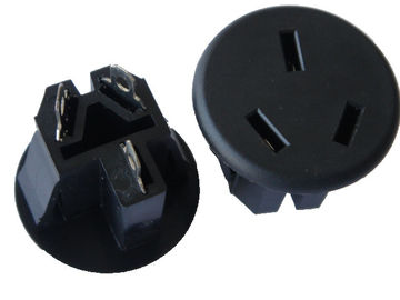 Round Australian AC Electric Power Sockets , Electrical Wall Plugs For Office / Home