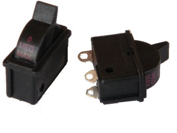 Black On Off Electric Power Switch With 3 Terminals 125/250VAC 24A/12A