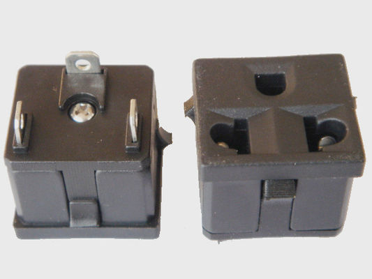 Black Brazil Square 3 Prong Power Socket Power Outlet AC Wall ...
