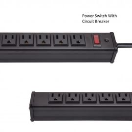 Metal 24 Way Multi Outlet Power Strip With 15' Ultra Long Extension Cord American