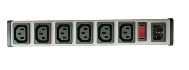 UL C-UL list IEC 6Way PDU Power Distribution Unit , Outlets Power Strip with Switch built in 15A Overload Protector