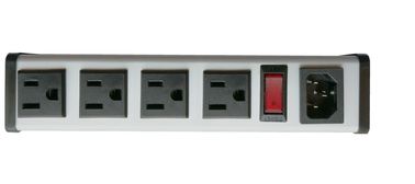 Hardwired 4 Outlet Smart PDU Power Strips 5&quot; To 14” Aluminium Alloy Metal Housing