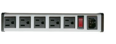SFC-IEC-A1B series 5 to 14&quot; 15Amp  metal Hardwired Power Strip with 5Outlets