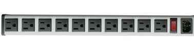 5 To 14&quot; 15 Amp Metal Hardwired Power Strip With 10 Outlets No Power Cord And Plug