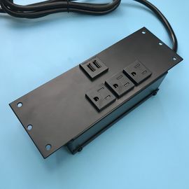 Flush Mounted Tabletop Power Outlet With Dual USB Ports